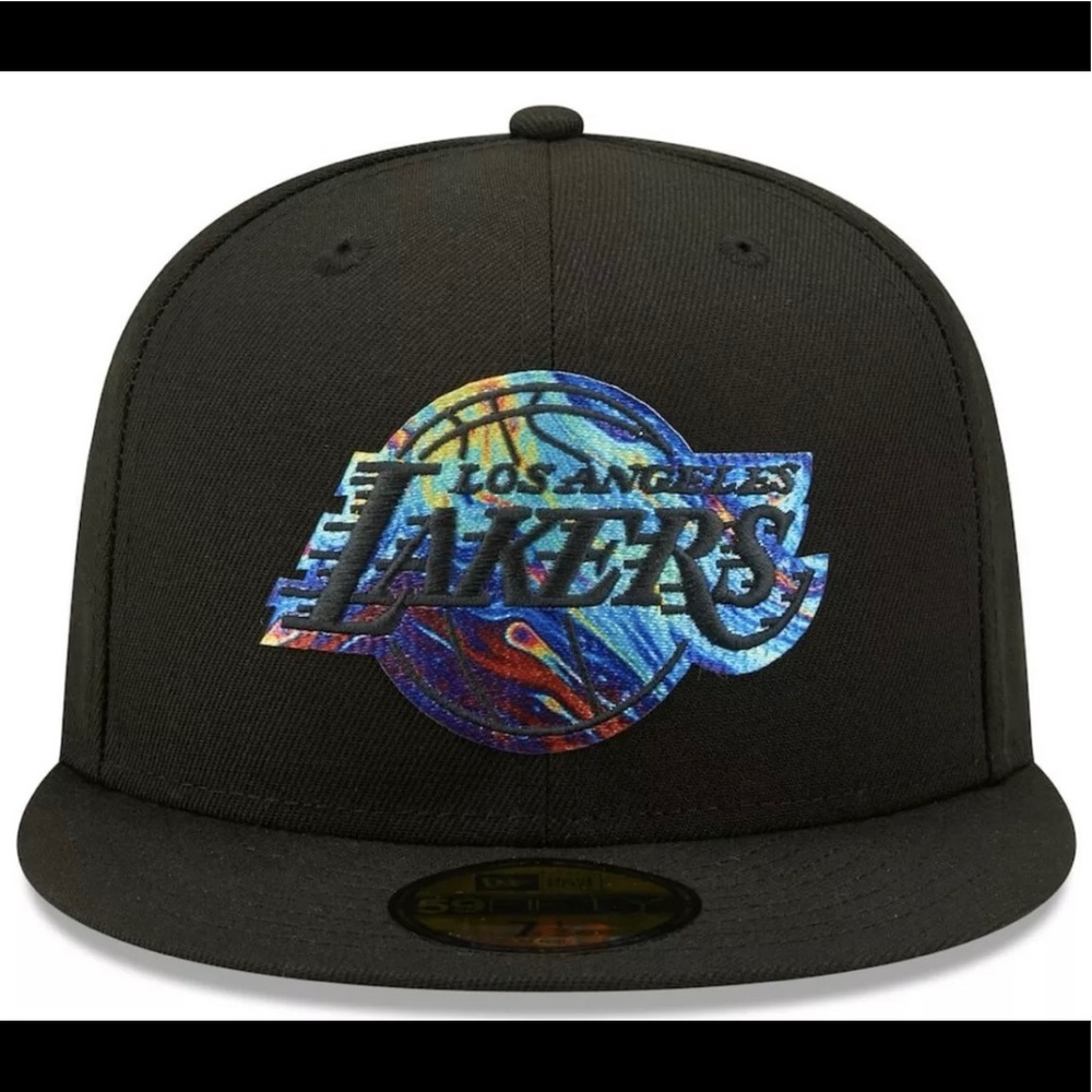 New Era Los Angeles Laker Oil Dye 59FIFTY Fitted Hat!